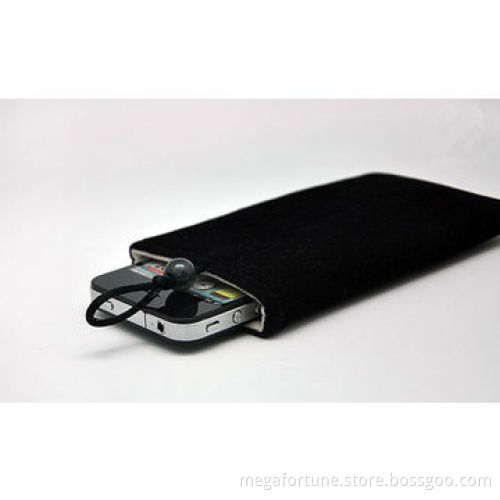 Universal flannelette pouch for MP3 and smartphone, add logo, OEM/OEM orders are welcome